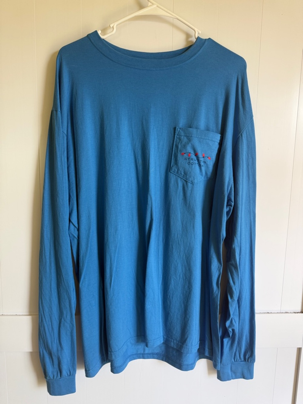 Long-Sleeve Pocket Tee - Blue